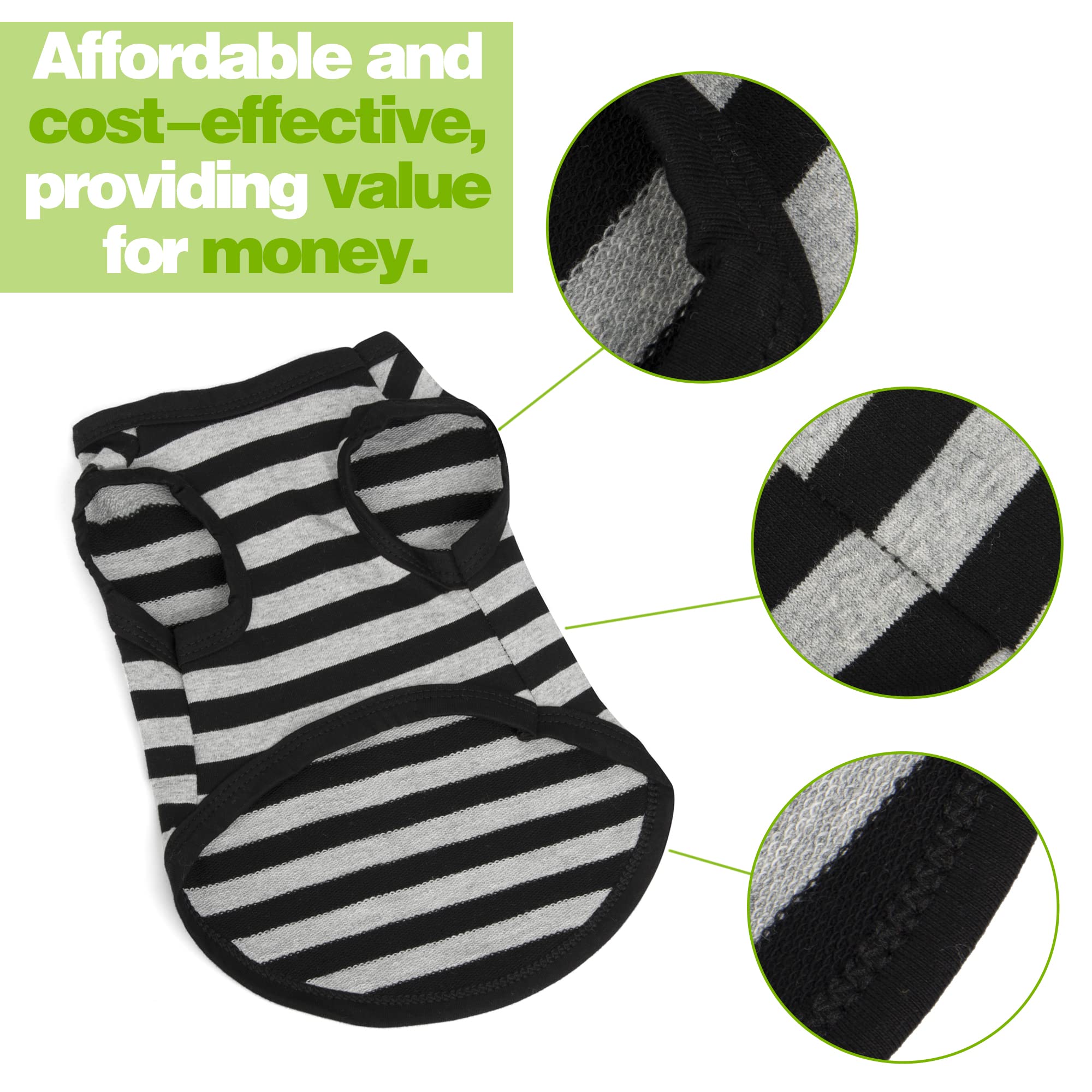 Paiaite easy-to-wear dog shirts simplify dressing wriggly pets.