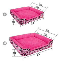Paiaite rectangle dog bed anti slip bottom on smooth floor
