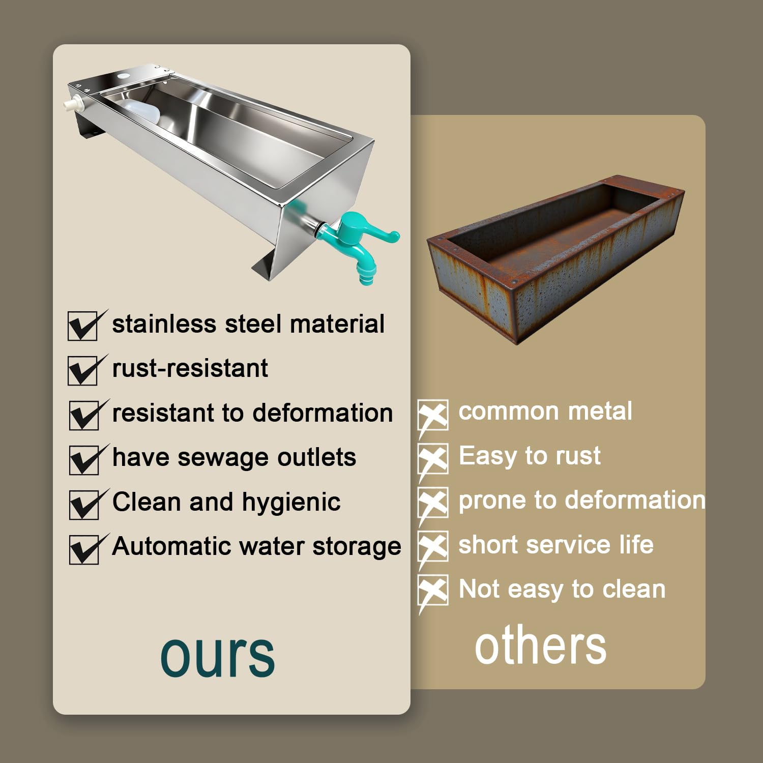 Paiaojia large-capacity trough minimizing refills during busy livestock days