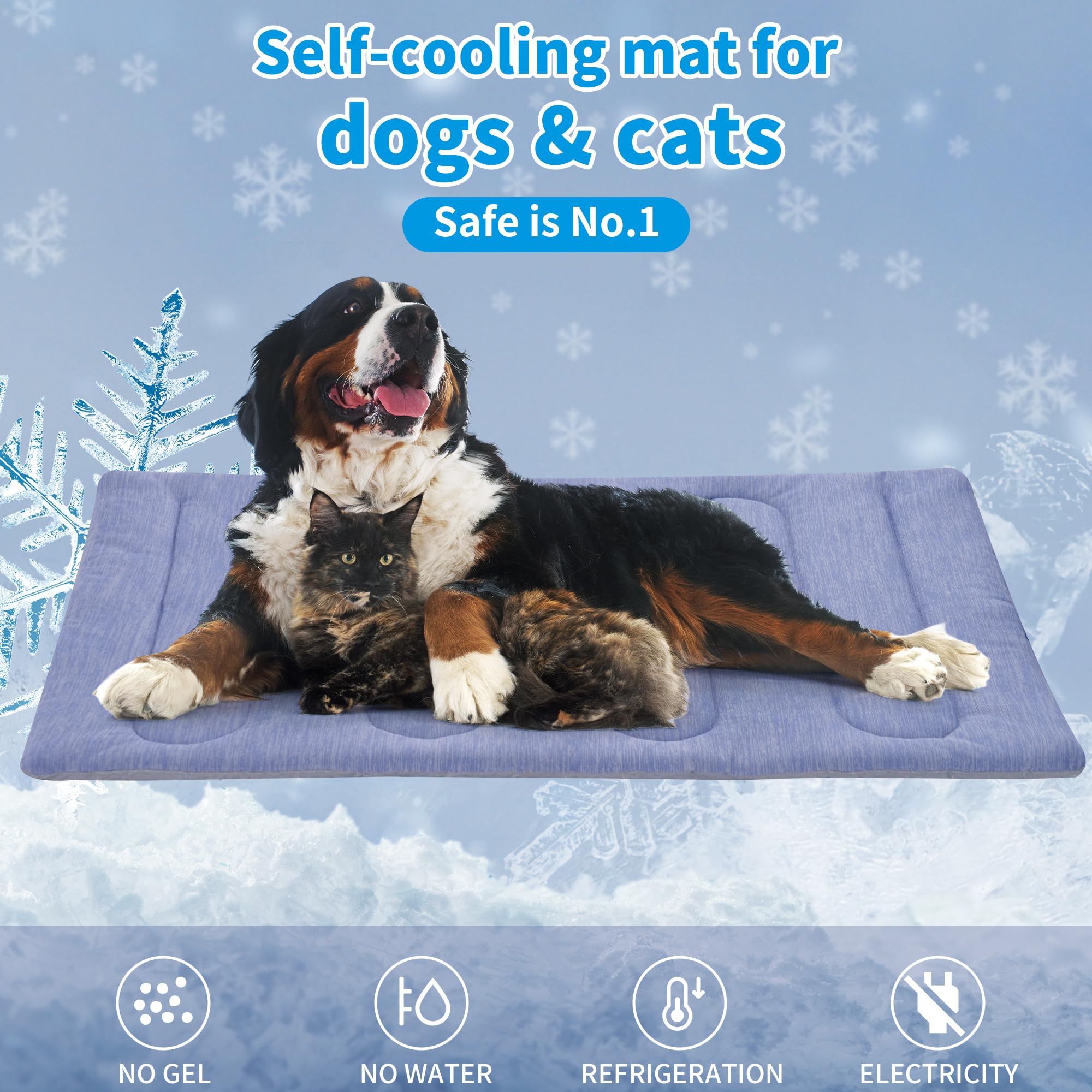 PAIGTEK cooling mat in car setting shows convenient on-the-go cooling.