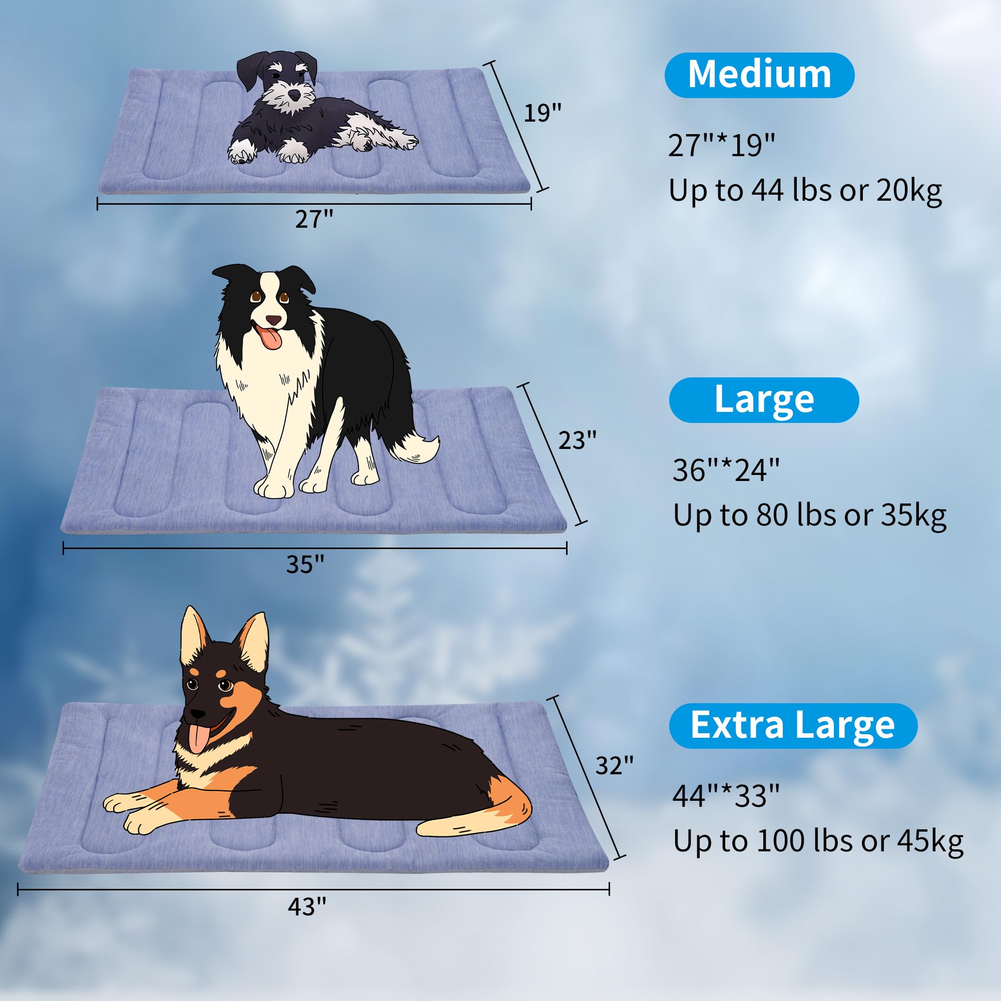 PAIGTEK foldable portable dog mat ready for travel and trips.