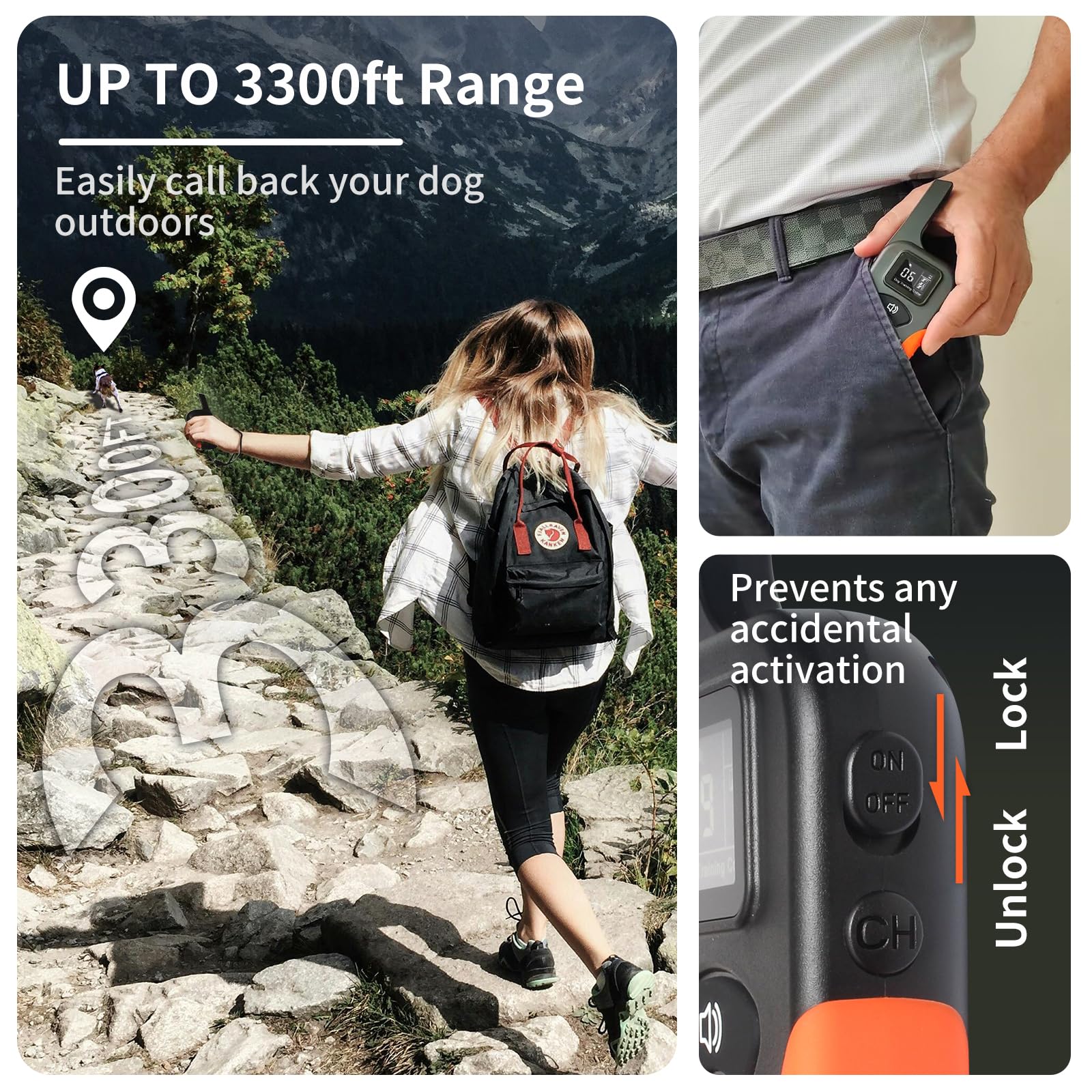 PaiPaitek IPX7 waterproof receiver ready for rain or splashes