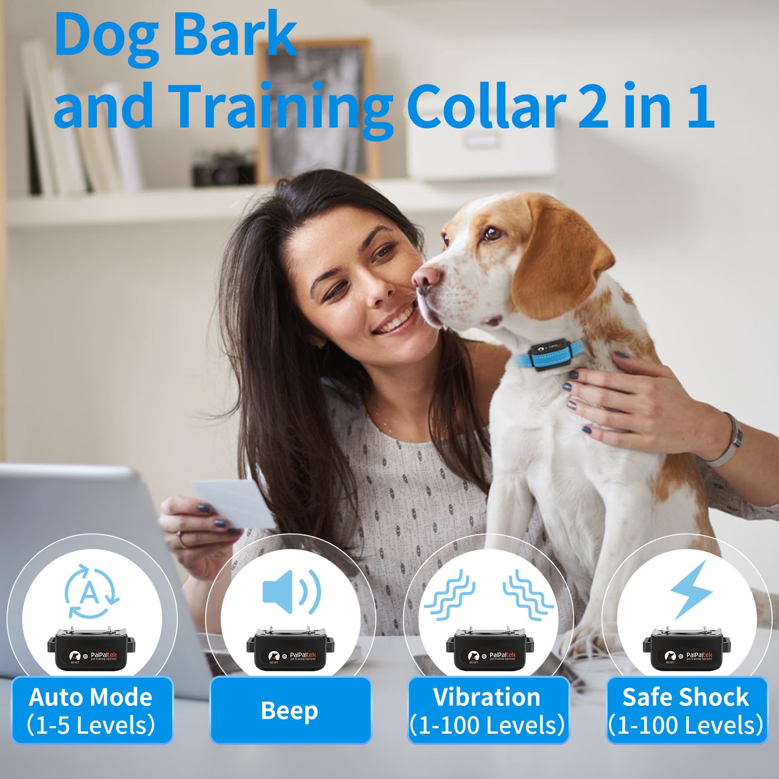 PaiPaitek single remote controlling multiple dogs for families.