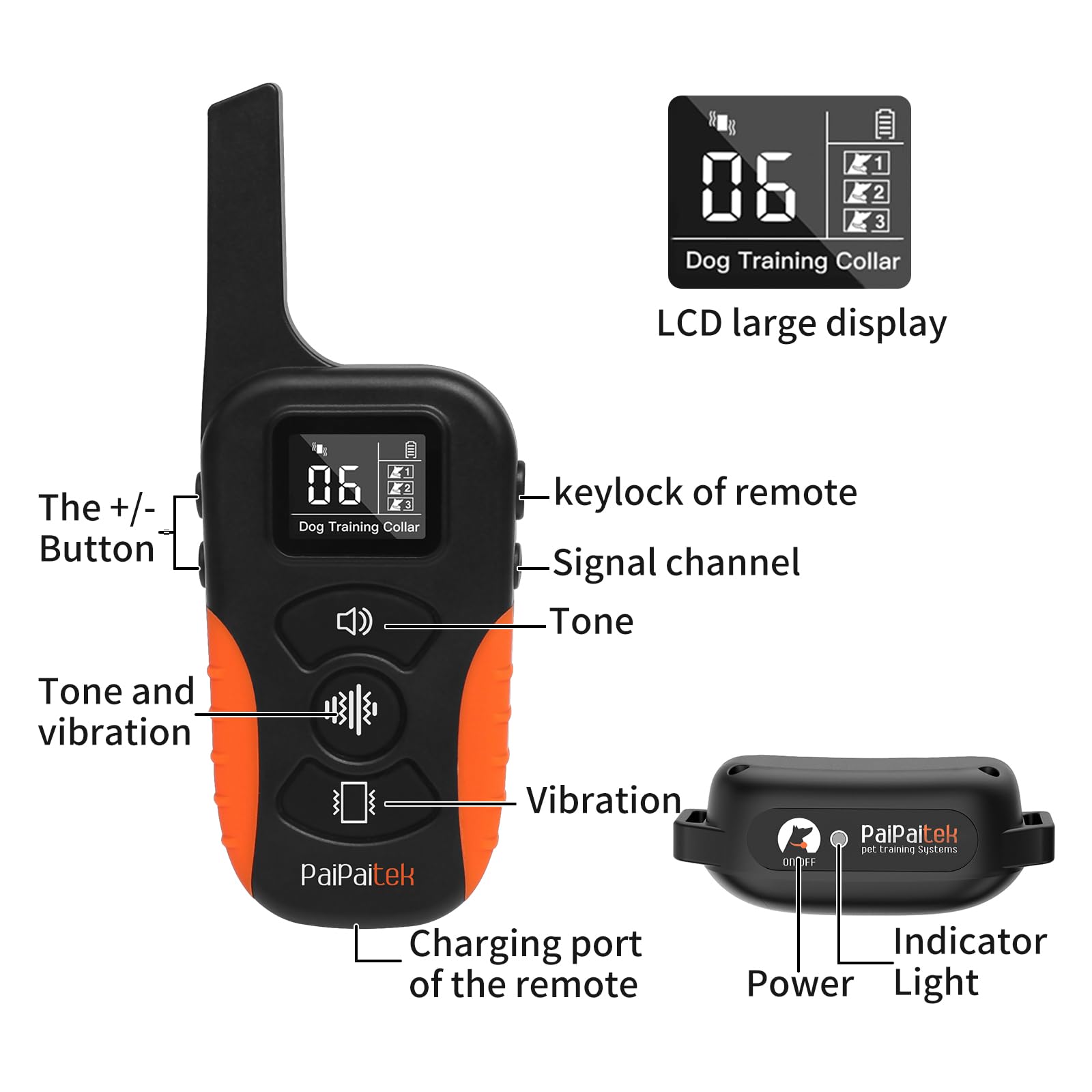 PaiPaitek three-dog system remote simplifies multi-dog households.