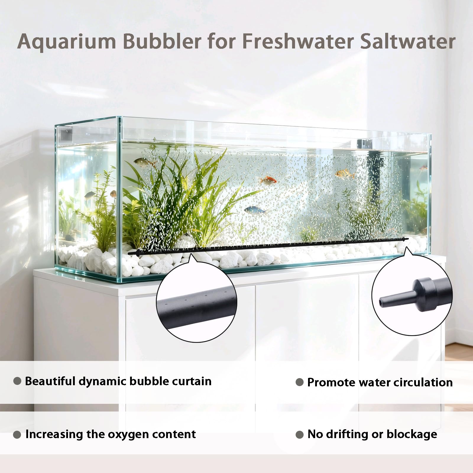 Pairwugui air tube extends 1.2m for flexible placement.
