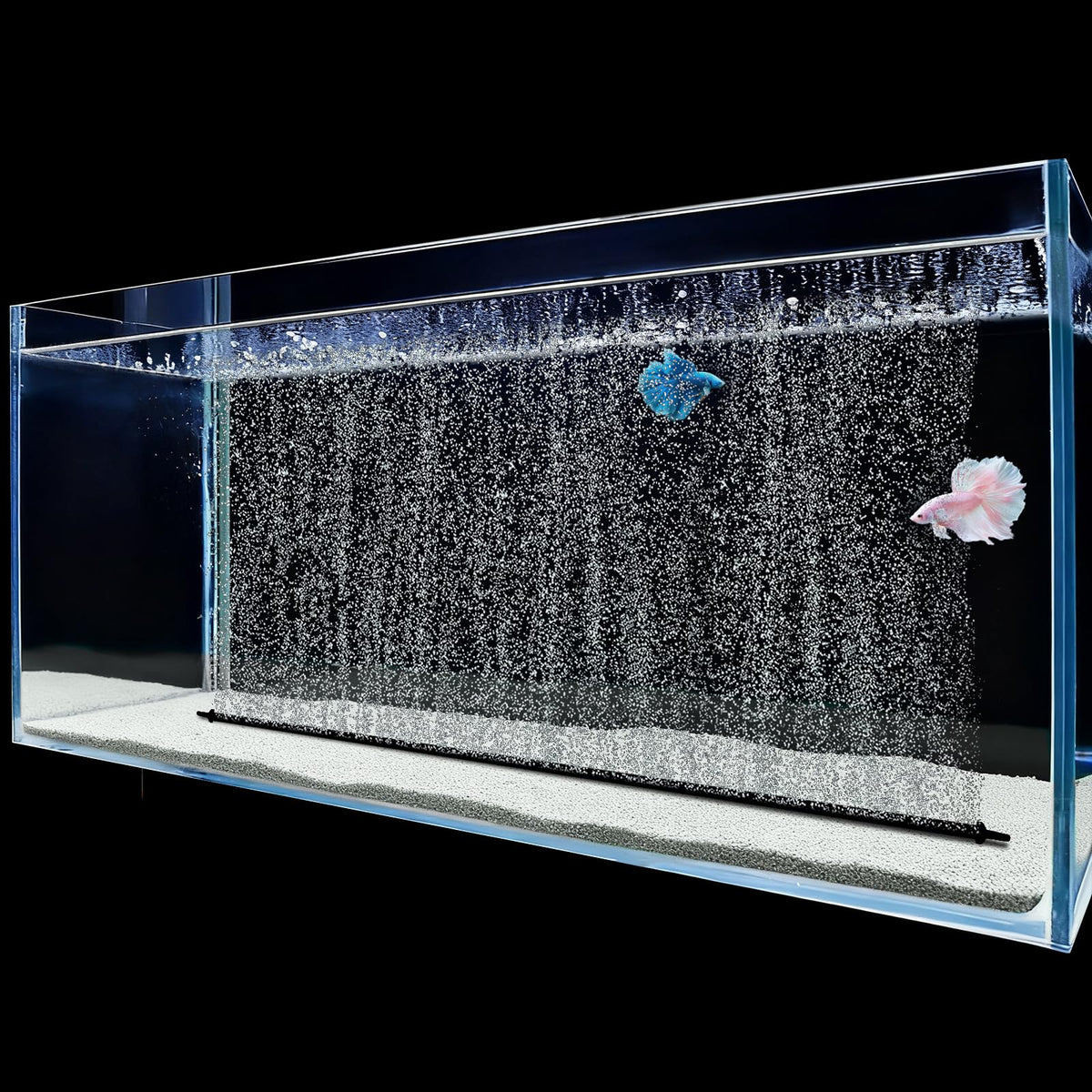 Pairwugui air stone forms a long bubble wall for better aeration.