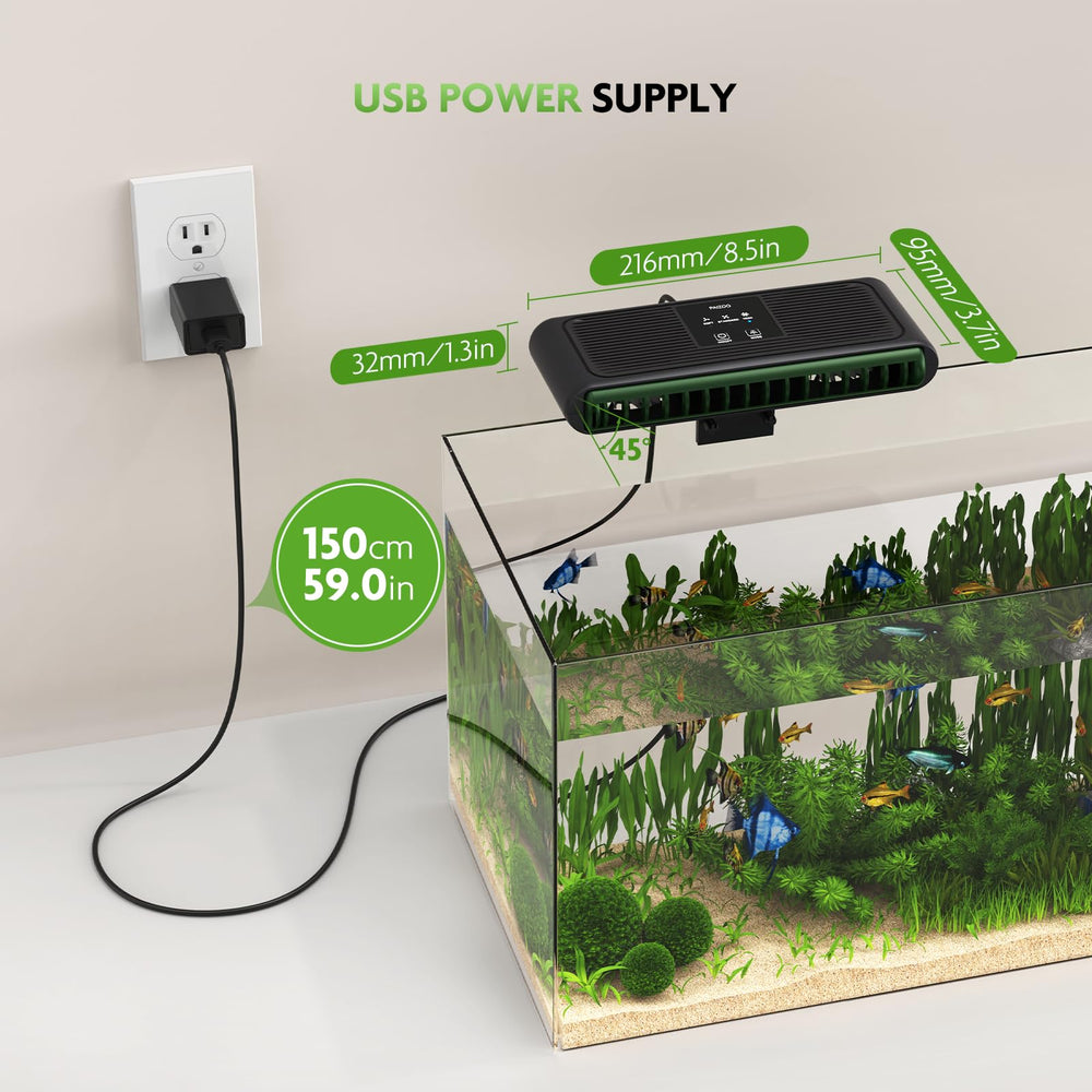 PAIZOO compact, low-noise design suitable for freshwater and saltwater tanks.