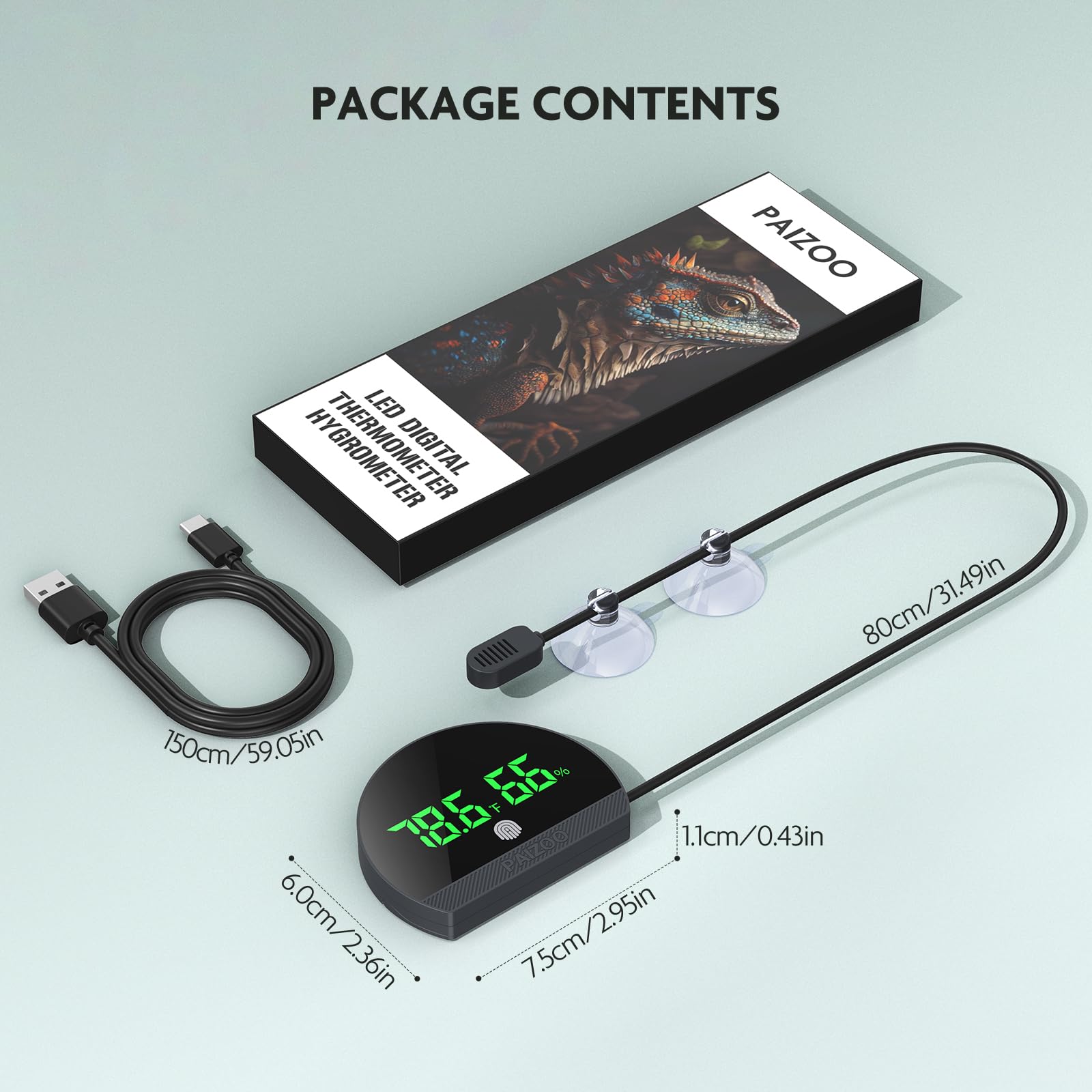 PAIZOO suction cups help secure readings