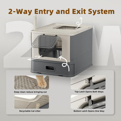 PAKEWAY pull-out drawer enables quick waste removal and easy cleaning