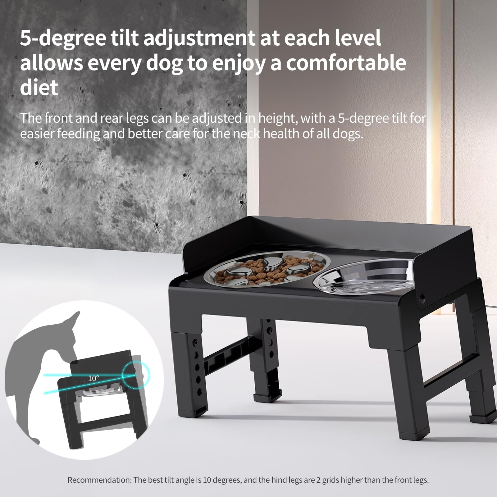 PAKEWAY spill-proof back baffle helps keep floors clean during feeds