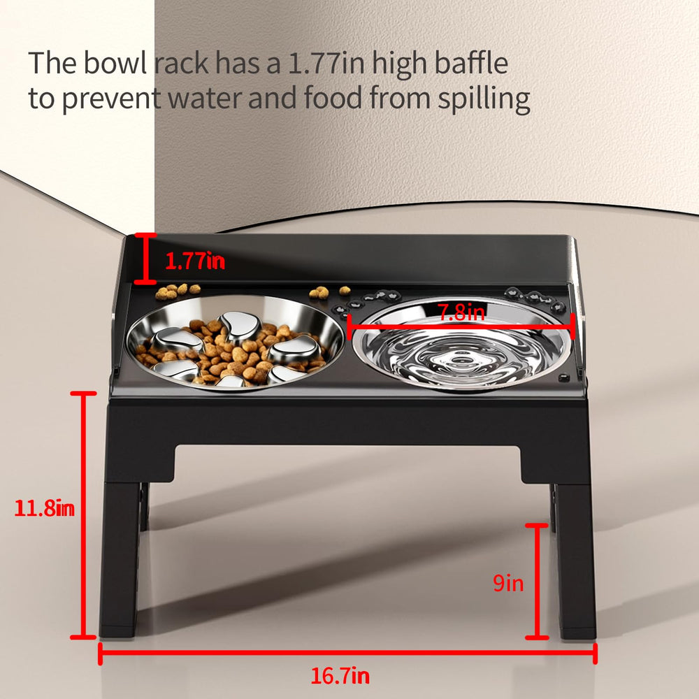 PAKEWAY tiltable pet feeder allows customizing angle for neck comfort