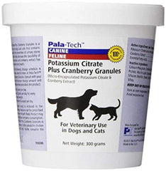 Pala-Tech packaging of potassium citrate cranberry granules for easy urinary health support.