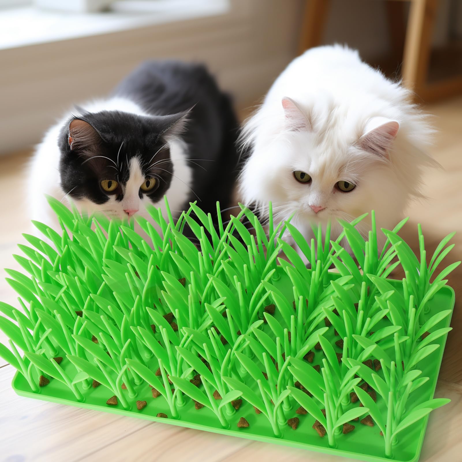 Palksky mat features catnip sprinkle for non-feeding play.