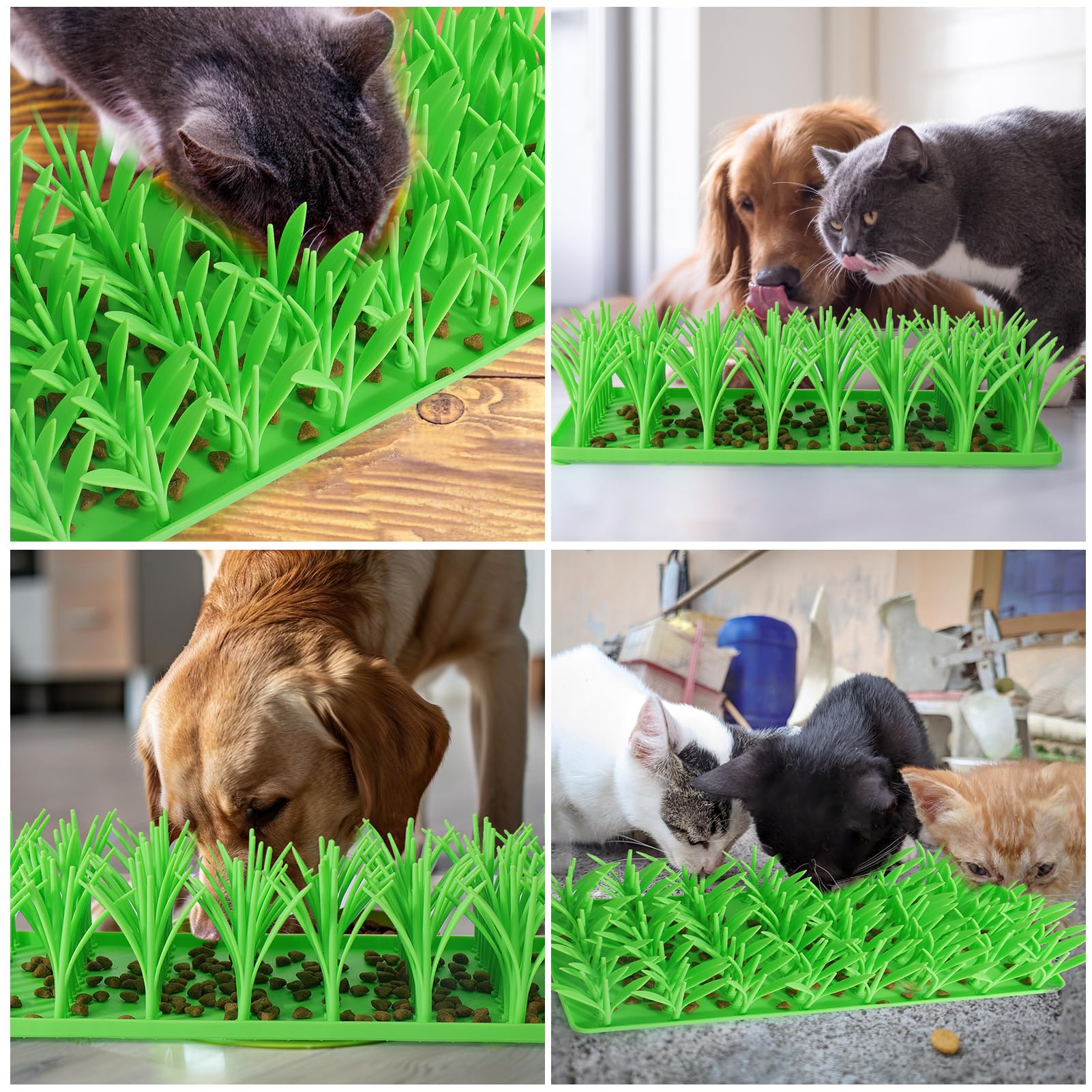 Palksky silicone grass mat being cleaned for easy maintenance.