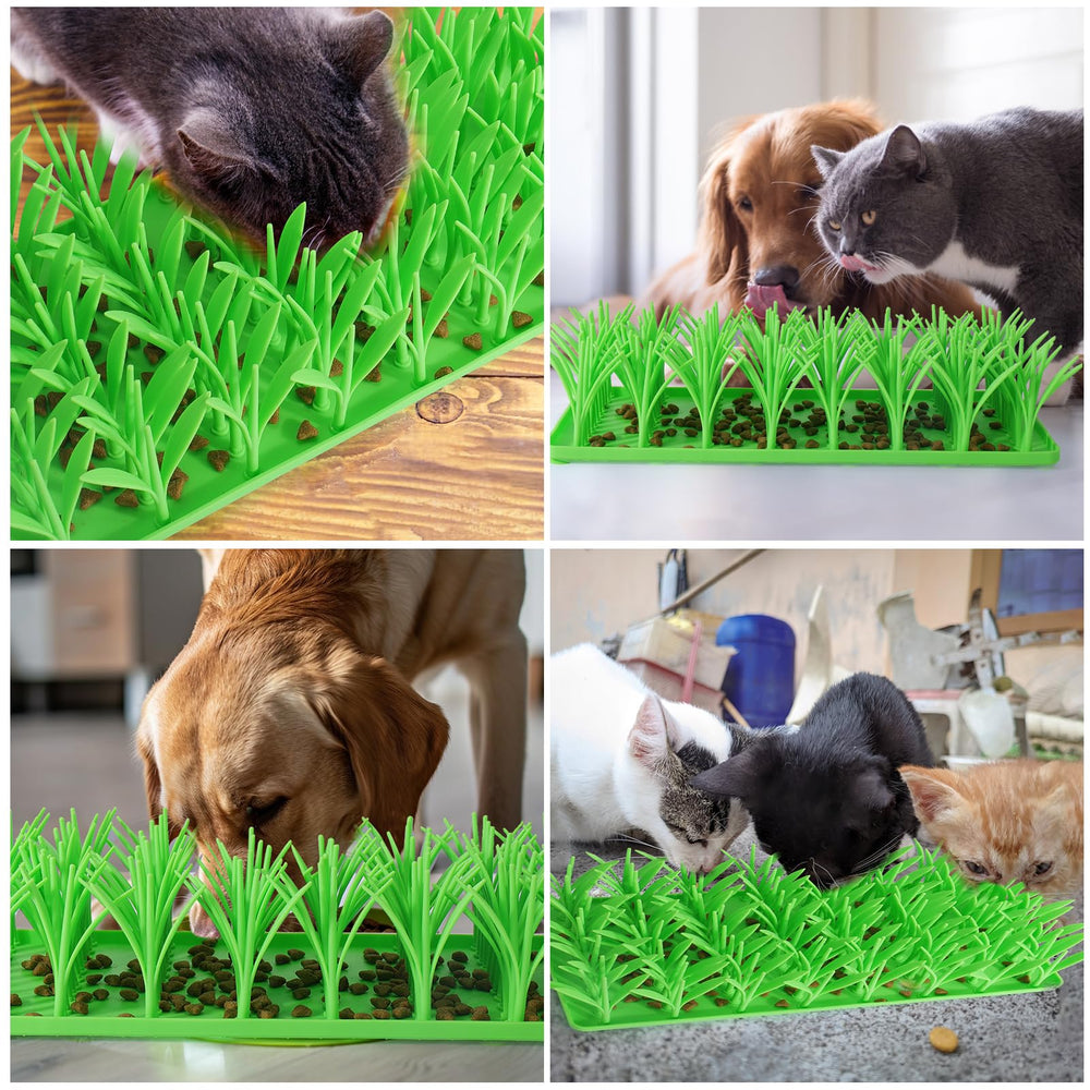 Palksky silicone grass mat being cleaned for easy maintenance.
