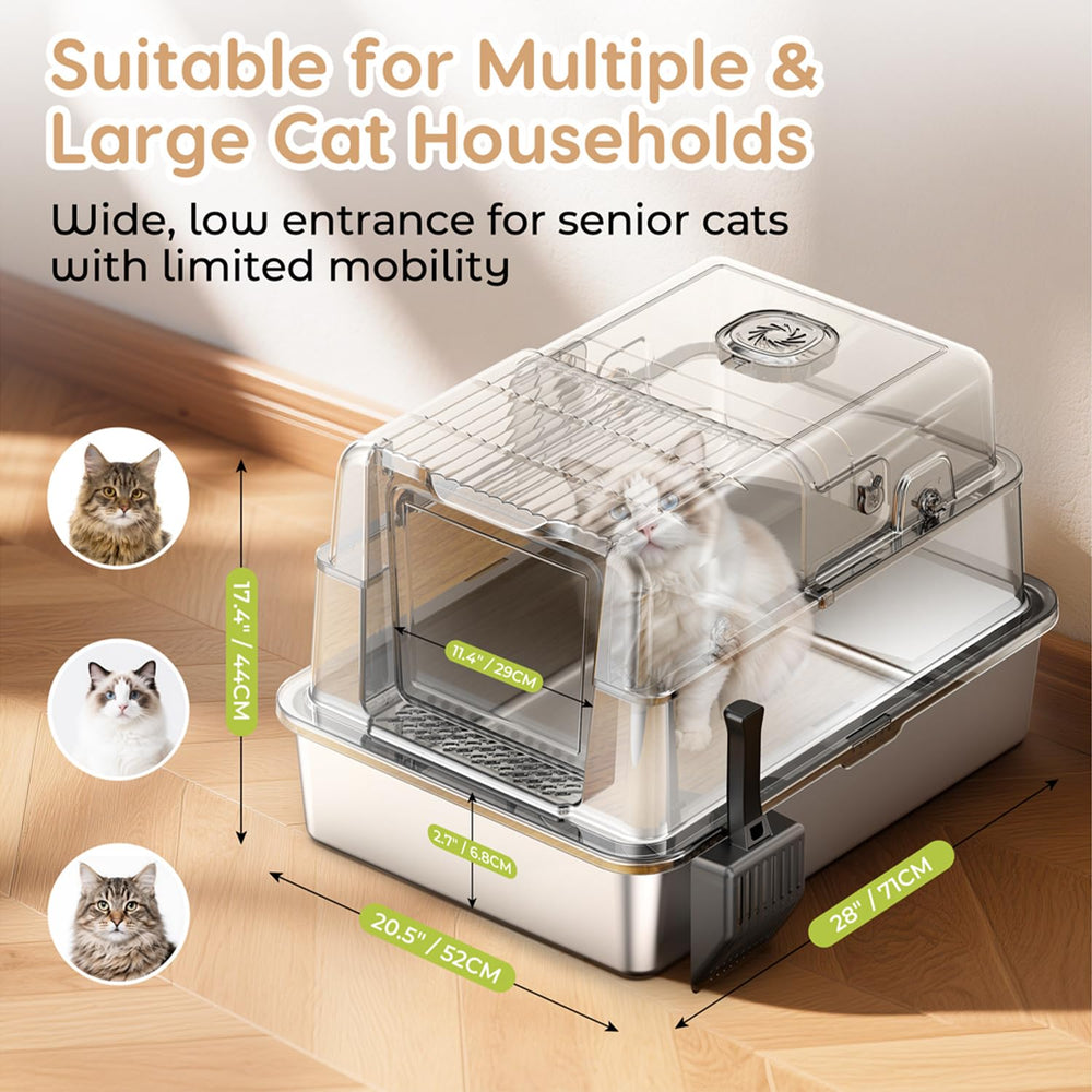 PalNests L8 Max-XXXL 120L capacity supports big breeds or multi-cat homes.