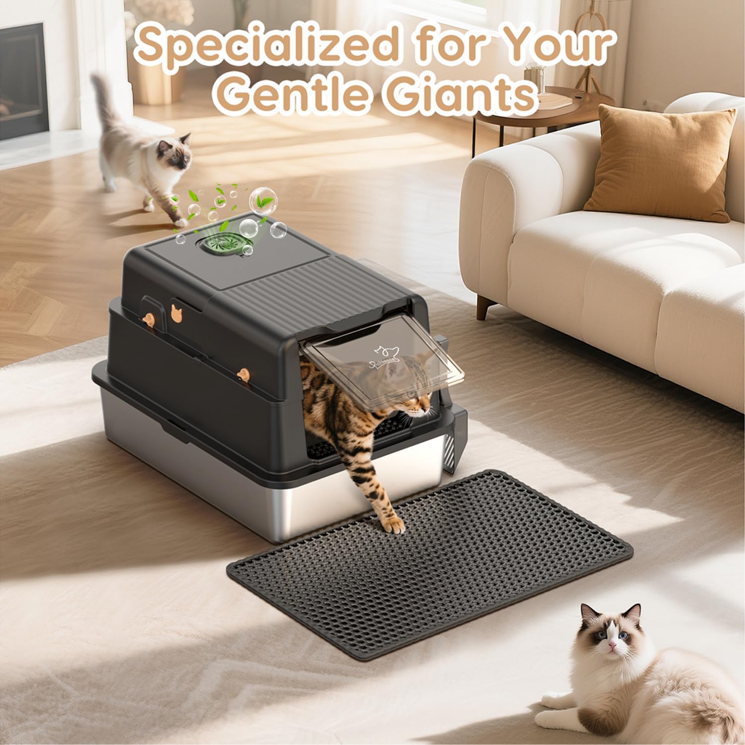 PalNests L8 Max-XXXL extra-large enclosure supports comfortable digging.
