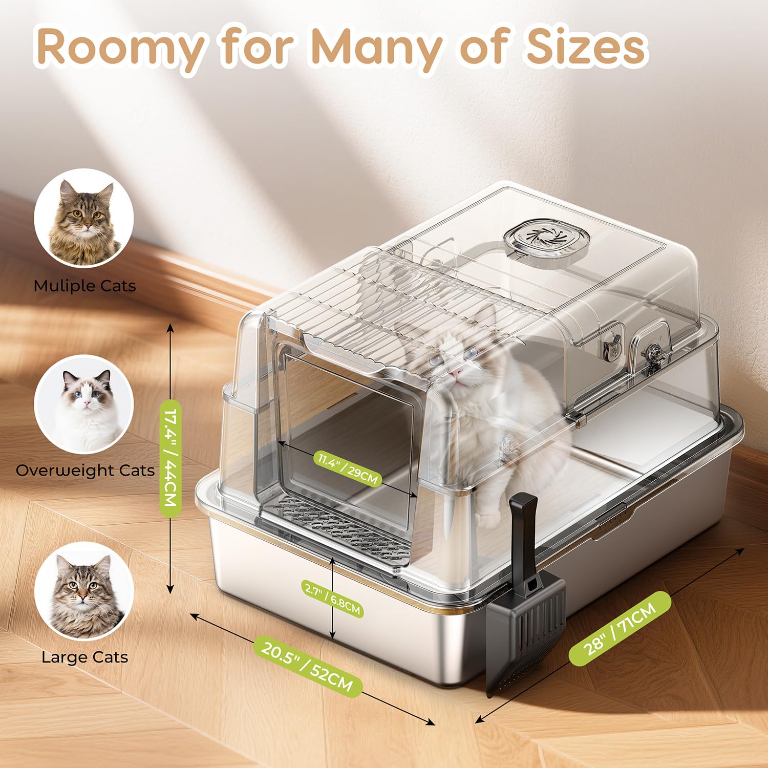 PalNests L8 Ultra-XXXL lid closed; secure, spill free design
