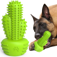 Pamlulu bristle-toothbrush dog toy with squeaker for interactive dental play