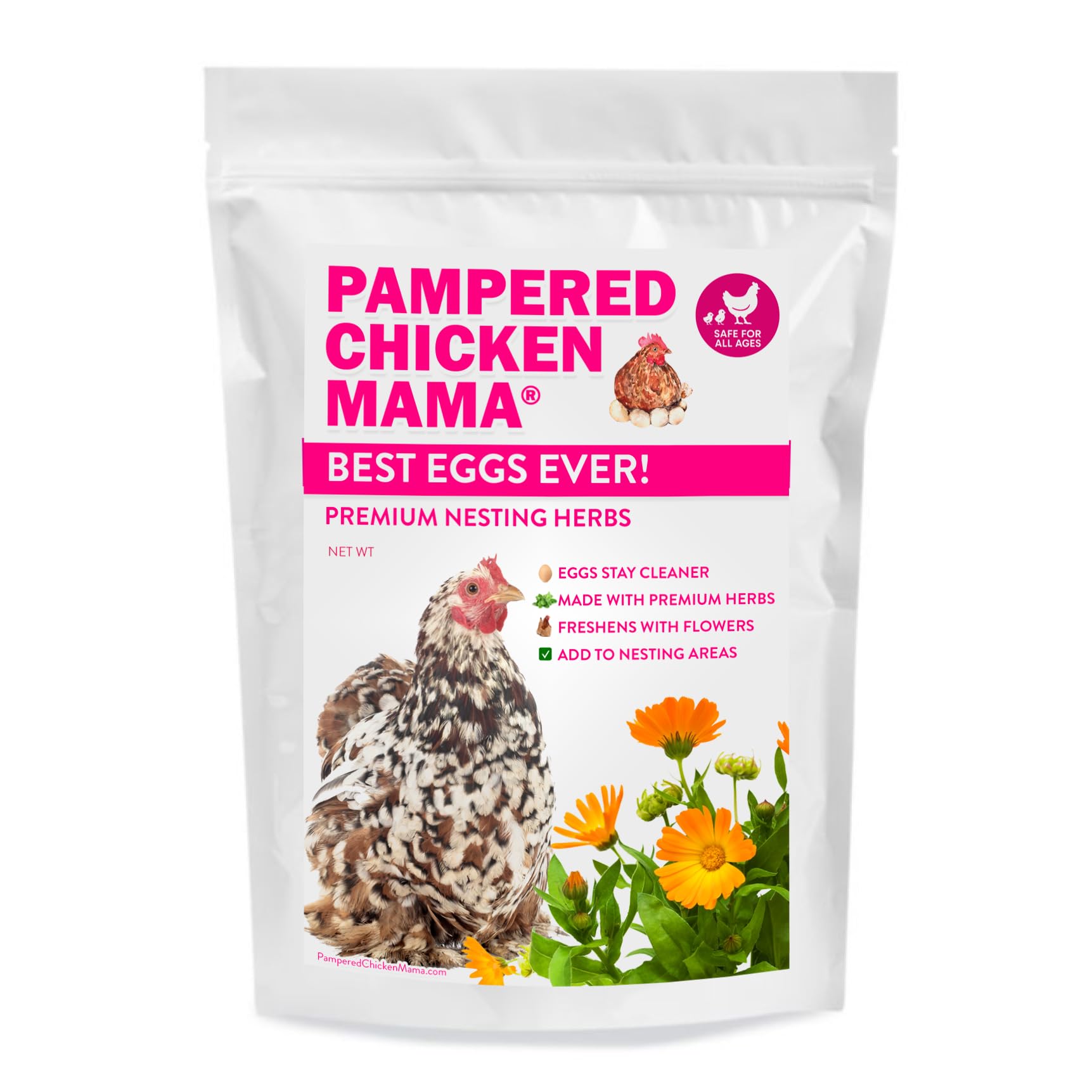 Pampered Chicken Mama aspen pads pairing for comfortable nesting and attraction.
