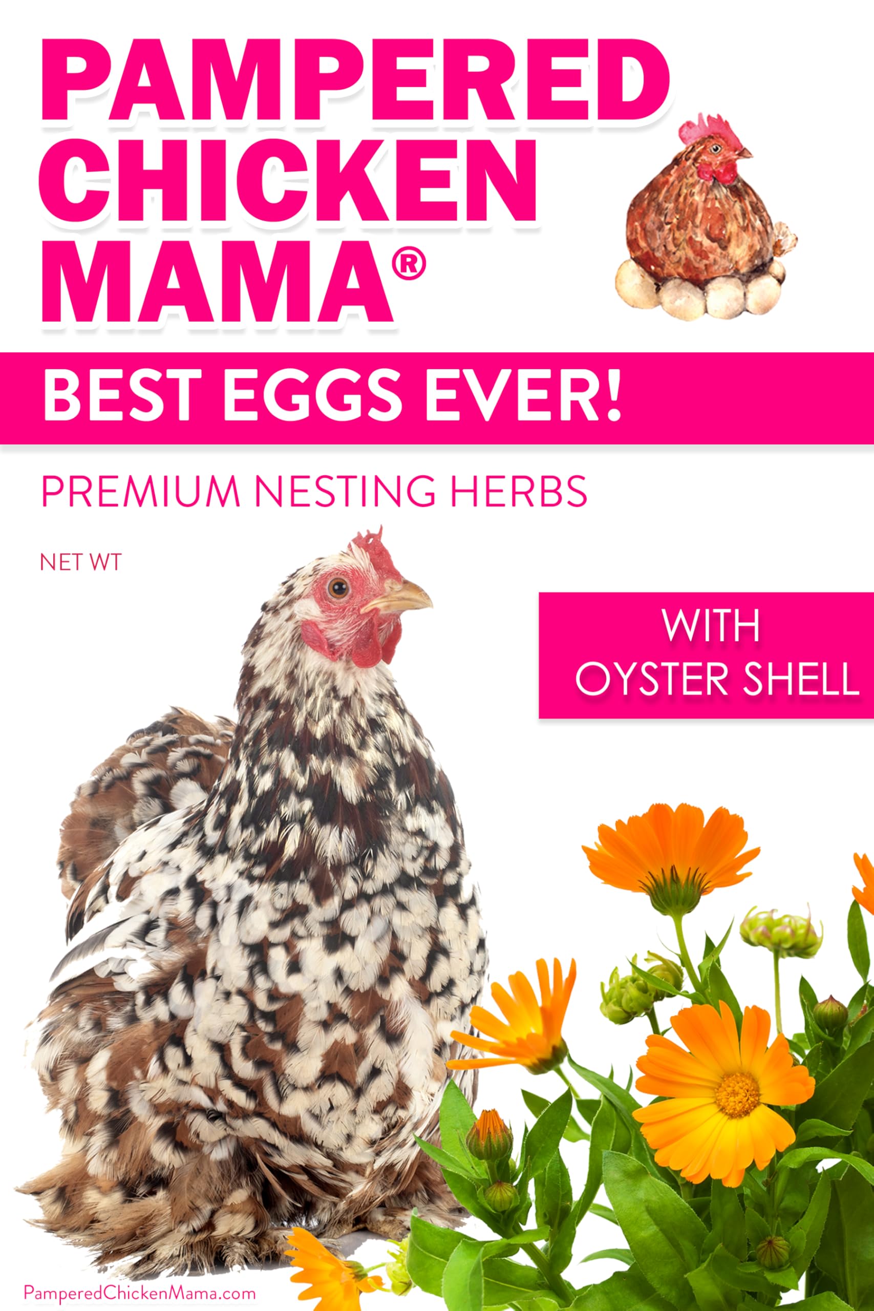 Pampered Chicken Mama resealable bag storage keeps nesting herbs fresh and ready.