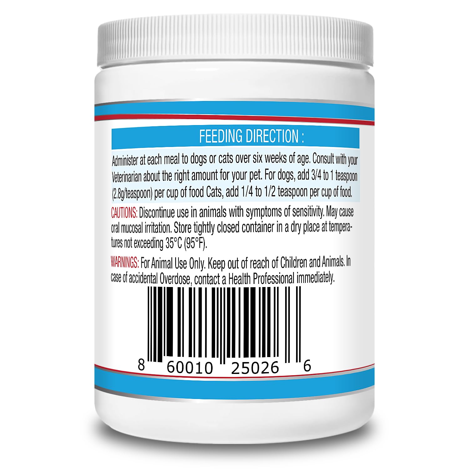 PancreaMax low-odor, acetone-free formula ready for cooking-like palatability.