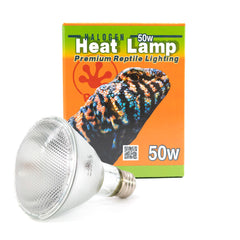 Pangea 50W halogen heat lamp basking-spot for reptiles.