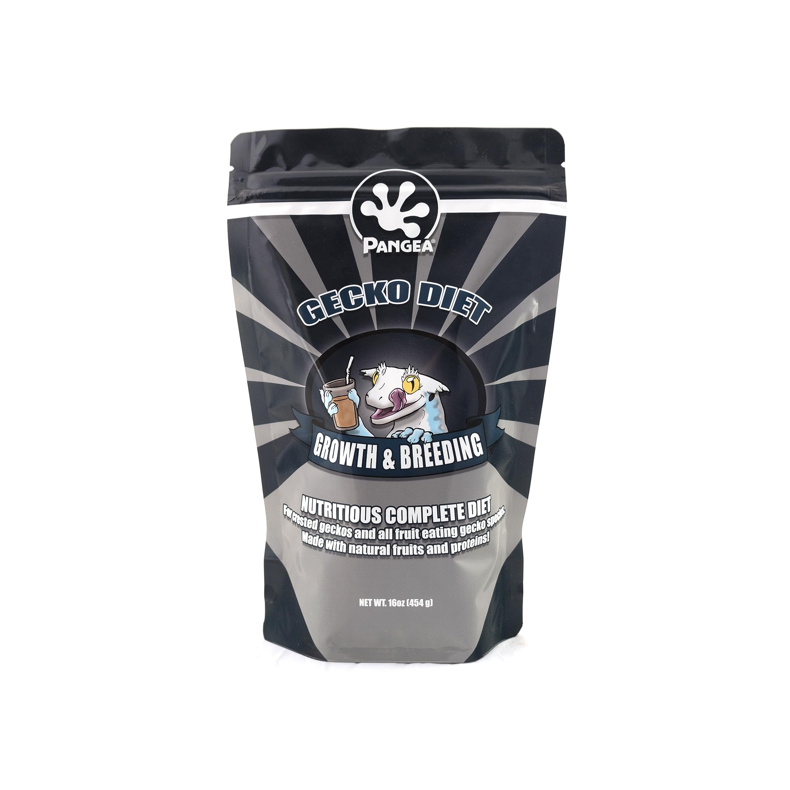 Pangea Gecko Diet Growth & Breeding Formula bottle pour for easy feeding and consistent texture