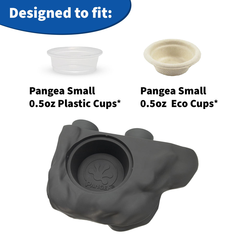 Pangea gecko ledge compatible with small feeding cups for reptiles