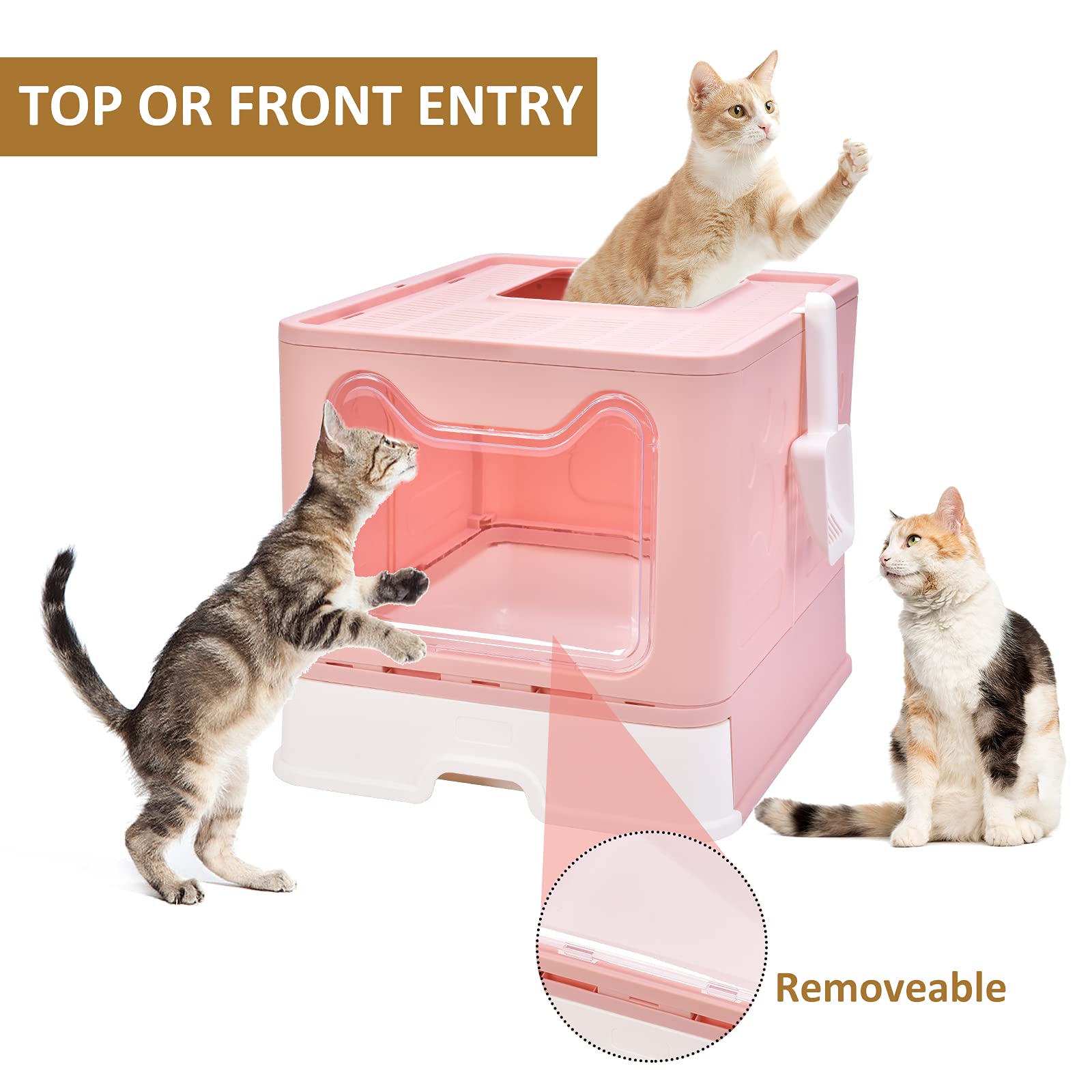 Panghuhu88 lid with hollow vents helps keep litter contained and odors in check
