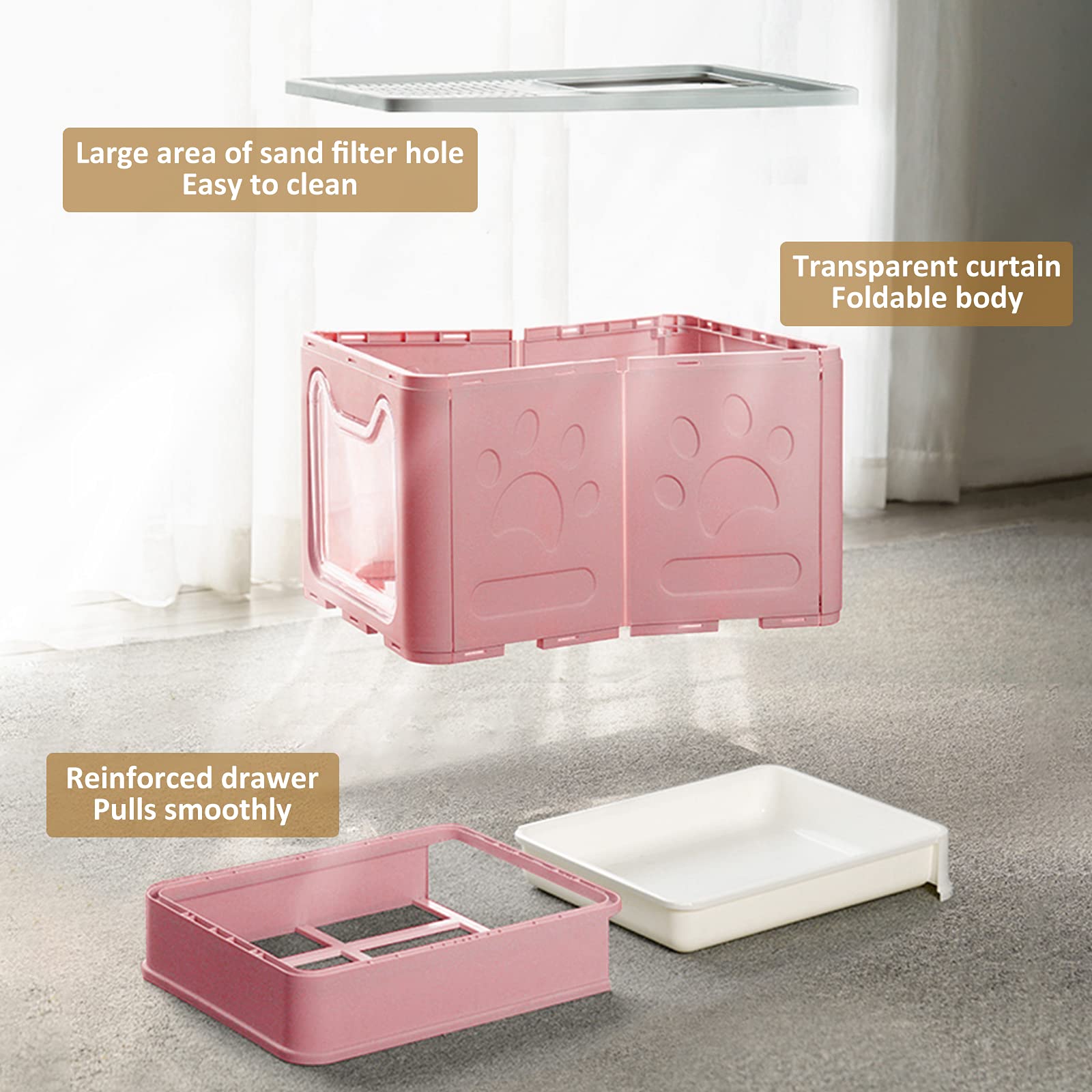 Panghuhu88 included litter scoop enables quick scooping and refreshing