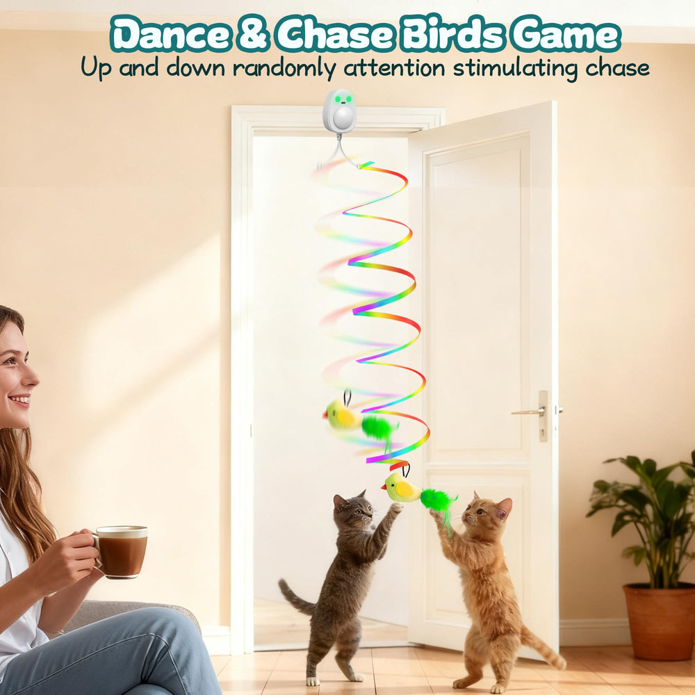 PANRIO customizable ribbon dances in irregular 360° motion for varied play