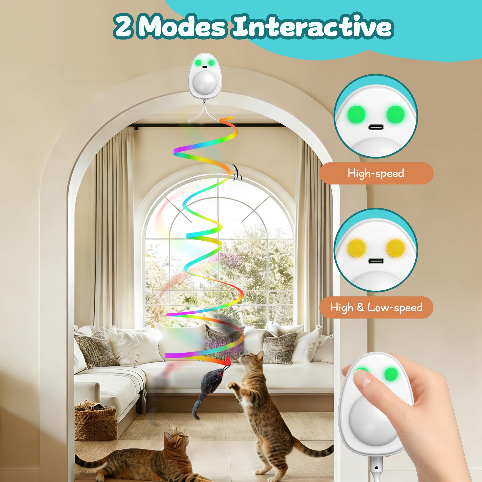 PANRIO flying bird accessory prompts dynamic chasing and mental stimulation