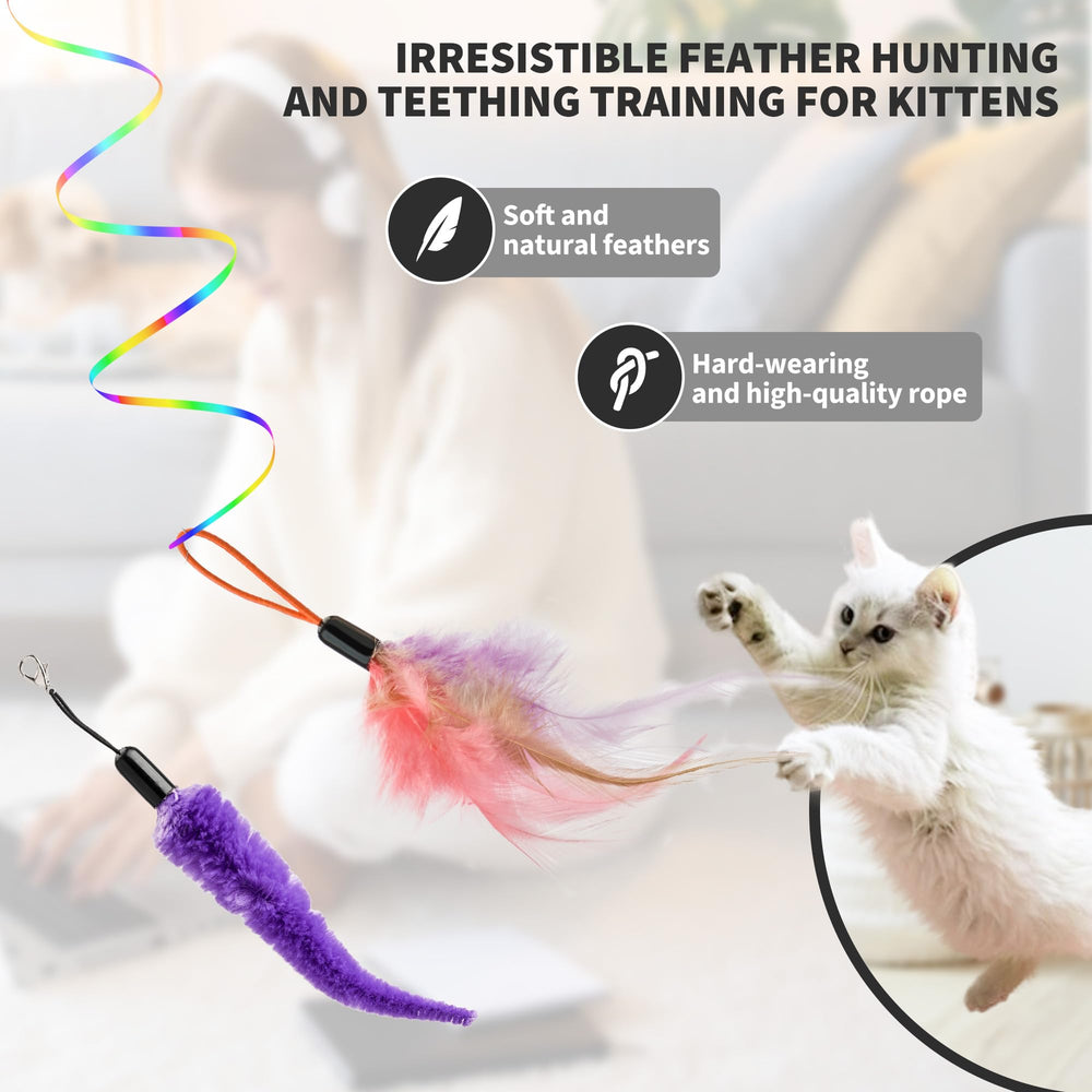 PANRIO worm and mouse toys broaden enrichment for multi-cat households.