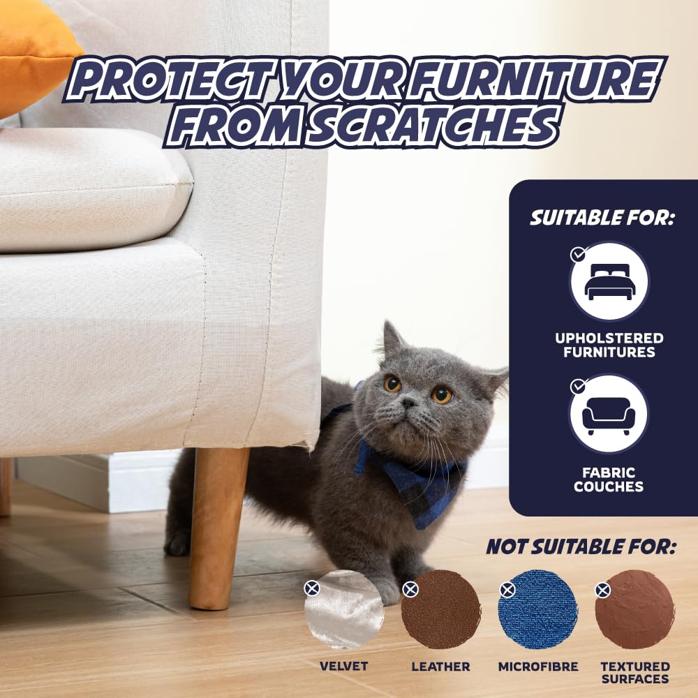 Panther Armor cat scratch deterrent for furniture in everyday living spaces.