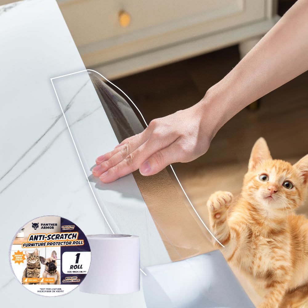 Panther Armor clear durable protector keeps couches looking newer longer.