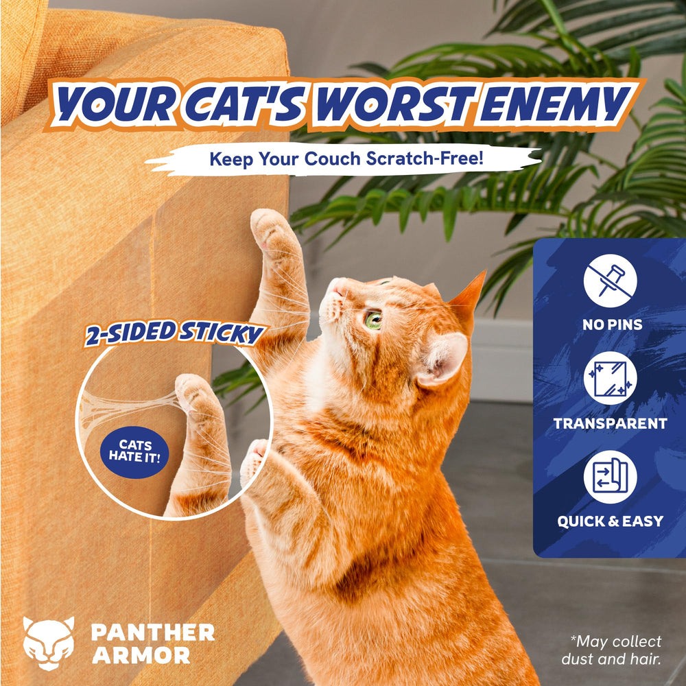Panther Armor fabric protection large sheet shields cushions while remaining unobtrusive.