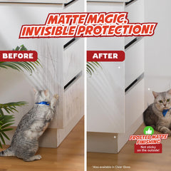 Panther Armor corner protection tape shields corners from claw marks