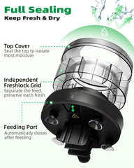 Papettly unit highlights 2g precise portion control for accurate feeding.