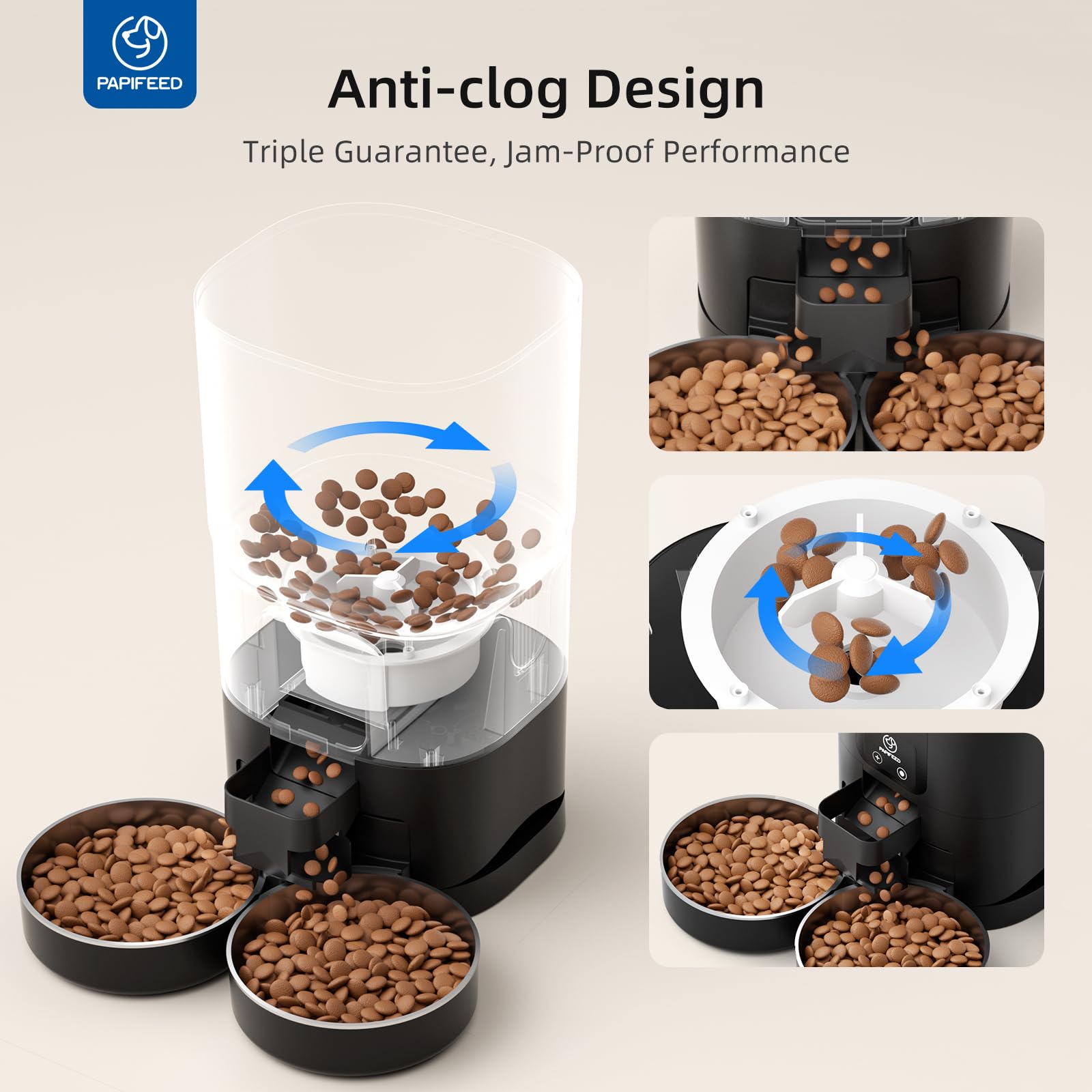 PAPIFEED 7L capacity container for dry food storage