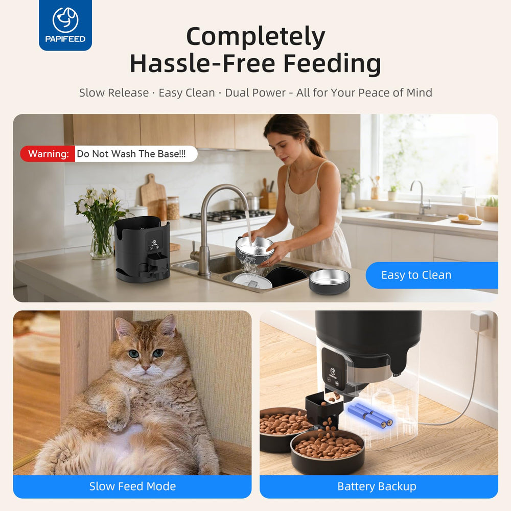 PAPIFEED battery backup feature for uninterrupted meals
