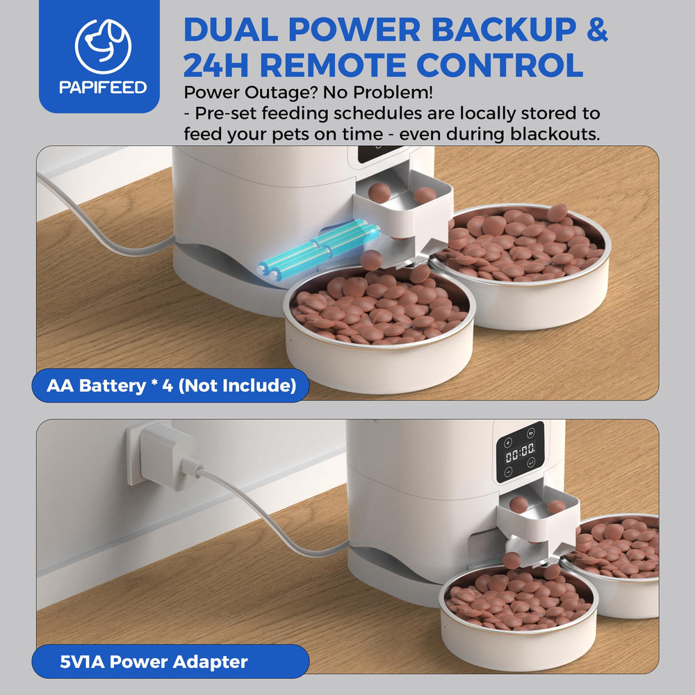 PAPIFEED LCD screen and controls allow quick, intuitive setup