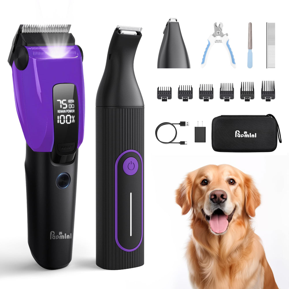 PAPMINI clipper front view for thick coats with smooth glide.