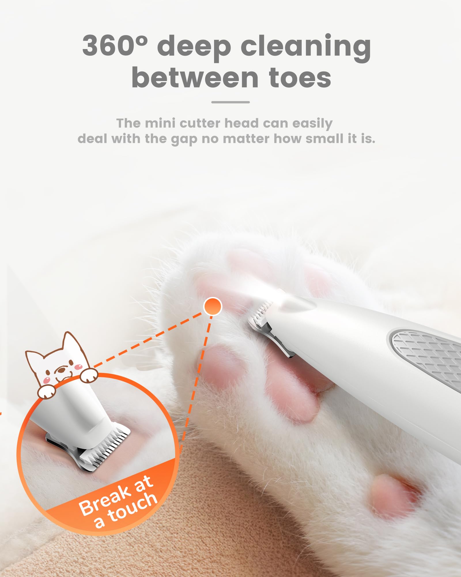 PAPMINI cordless design enables flexible grooming anywhere