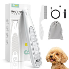 PAPMINI dog paw trimmer with LED display for battery status and precise trimming