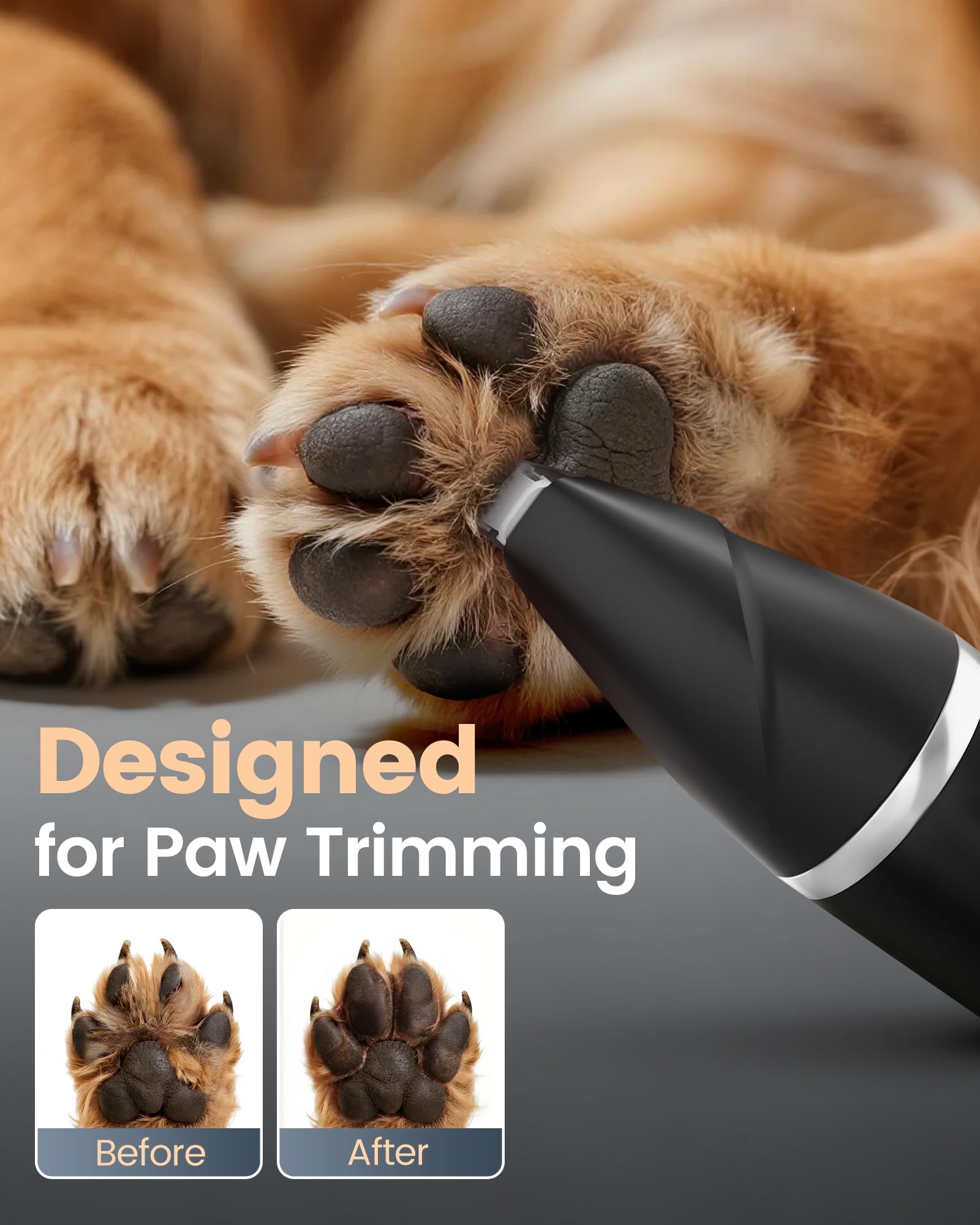 PAPMINI Type-C charging and cordless use for clean, tangle-free setup.