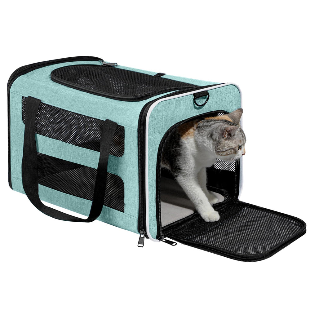 PAPZER cat carrier in use during car travel encourages calm journeys