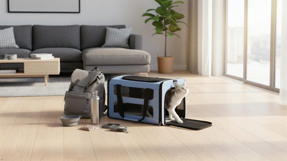 PAPZER cat carrier secure locking zippers prevent curious pets from opening