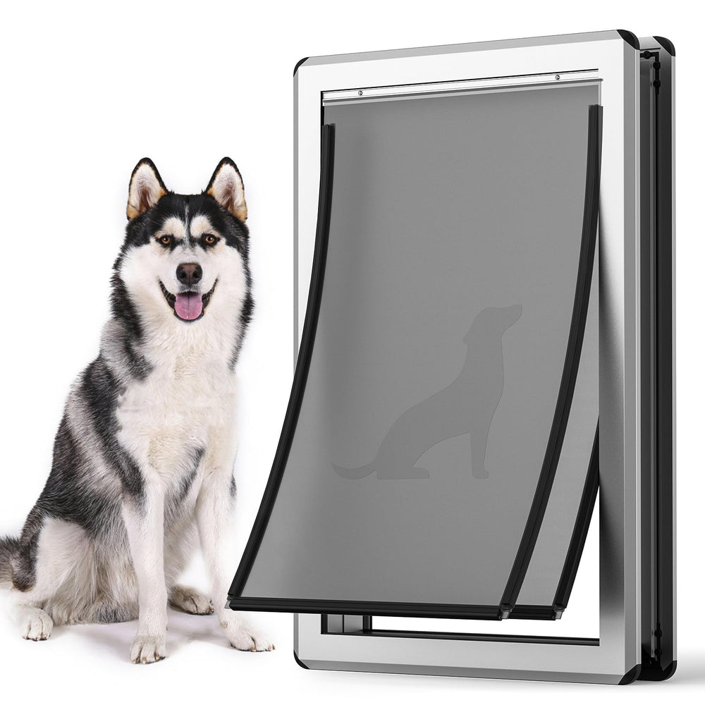Parab House aluminum XL dog door frame, rust-free and durable.