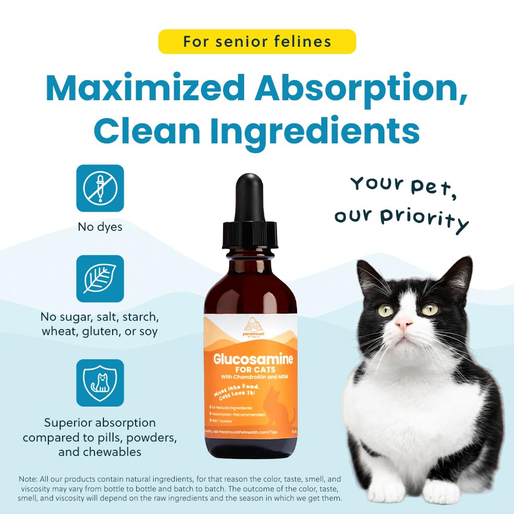Paramount Pet Health bottle label close-up showing quality ingredients.